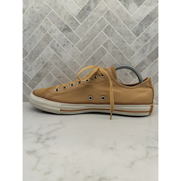 Converse Chuck Taylor All Star Canvas Low Top Sneakers Mens Size 9 Tan Khaki - Picture 5 of 9